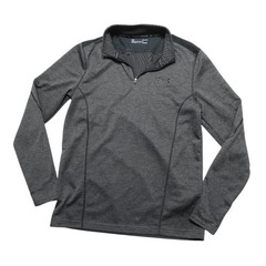 Under Armour ColdGear Pullover Mens Large Gray 1/4 Zip Long Sleeve Fitted Top