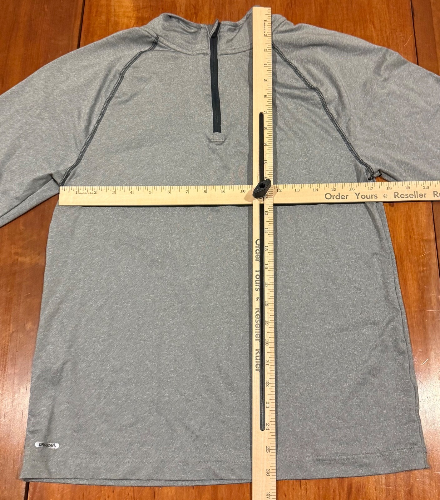 Starter Training-Fit Quarter Zip Shirt Mens S Grey Dri-Star Athletic Top gallery