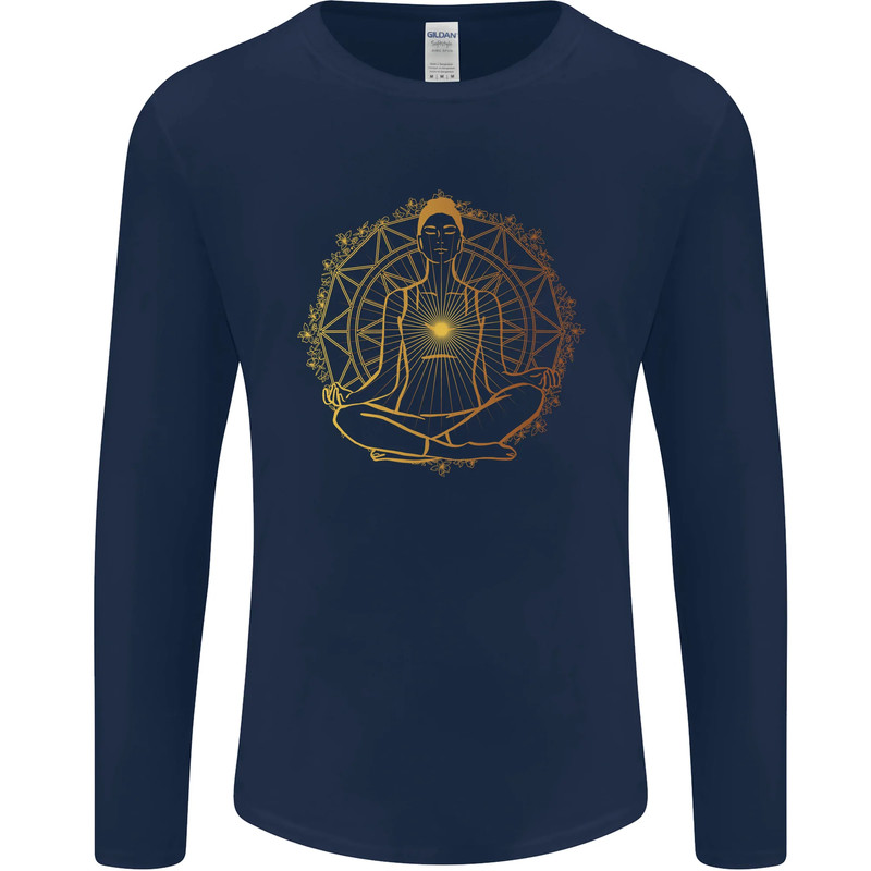 Spiritual Yoga Meditation Peace Mens Long Sleeve T-Shirt gallery