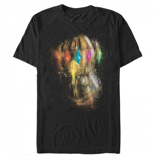 MARVEL AVENGERS ENDGAME THANOS SPRAY PAINT GLOVE T-SHIRT SIZE MEDIUM NEW