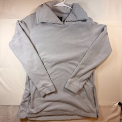 Nike Dri-FIT Fleece Cowl Neck Side Zip Pullover Grey Mens Size Large