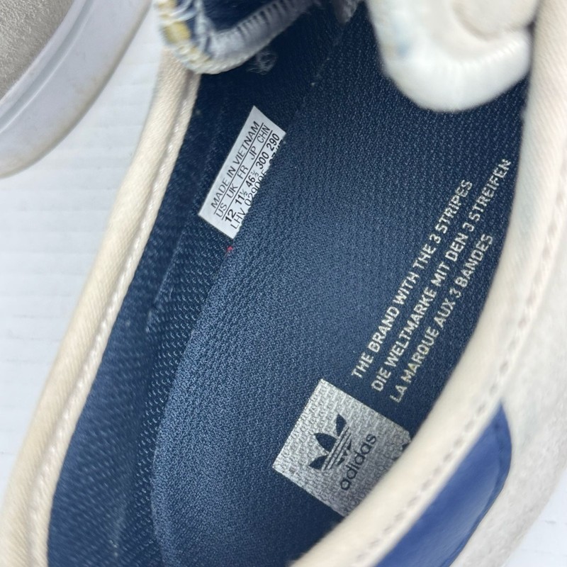 adidas Adi-Ease Skateboarding Shoes Beige Navy Blue Size 12 gallery