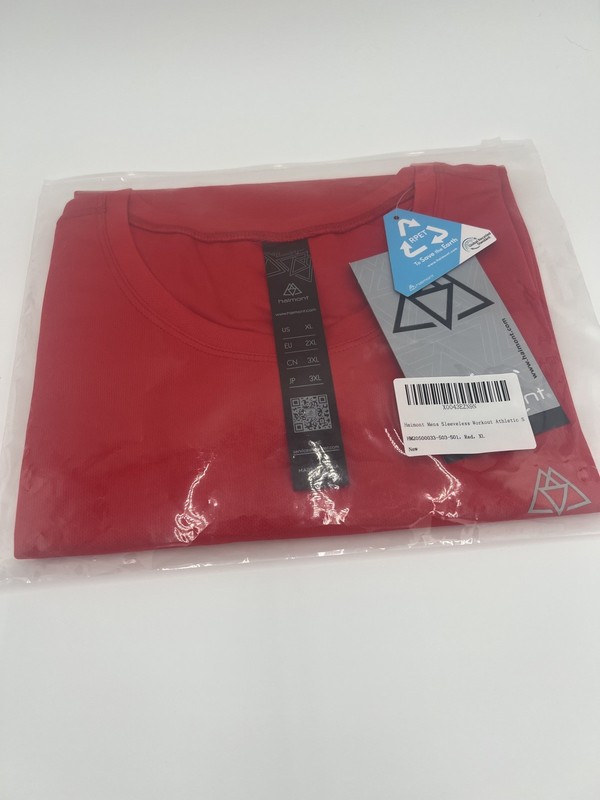 Haimont Mens XL Red Sleeveless Workout Athletic Shirt NWT, Multiple Available gallery