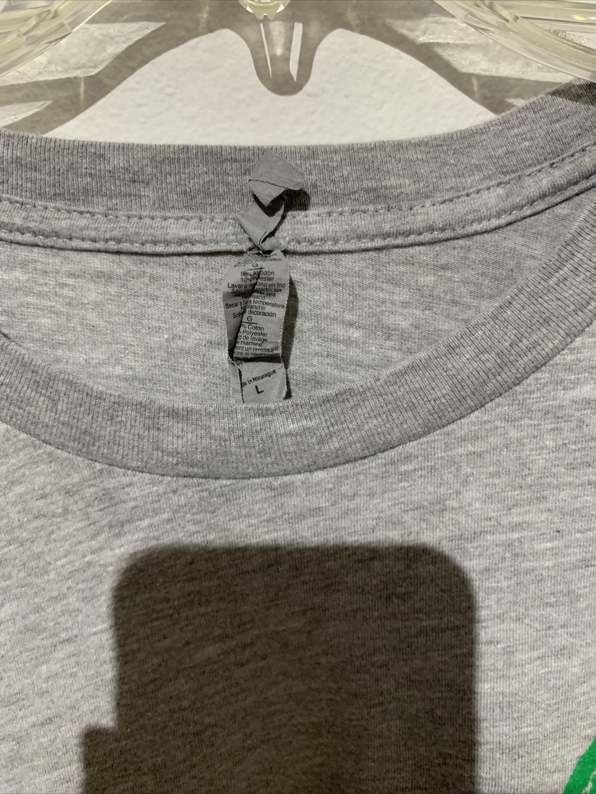 UCF Men’s Size Large “Green Dot UCF” Gray Long Sleeve T Shirt gallery