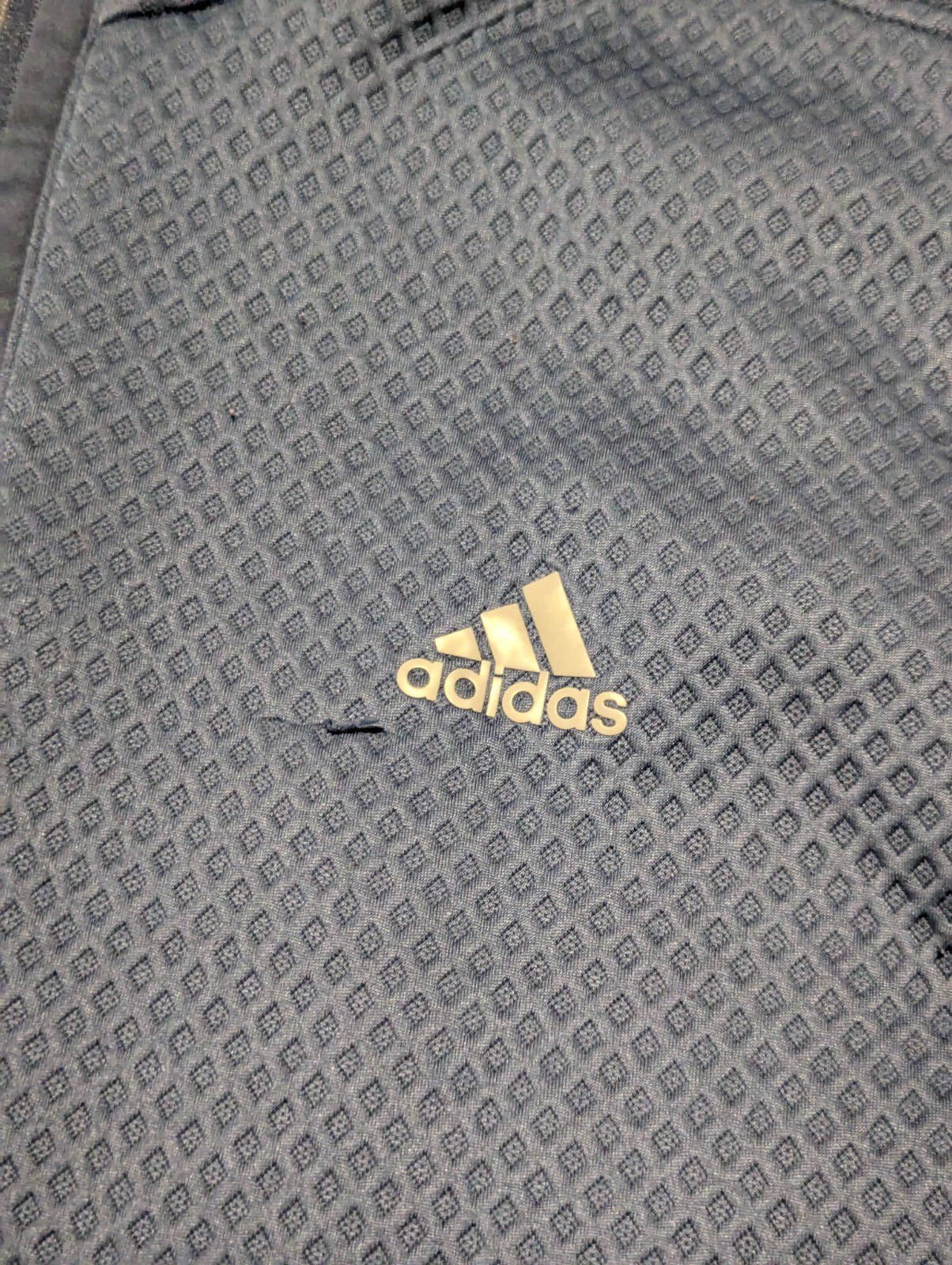 Adidas Primegreen Water-Resistant Quarter-Zip Golf Pullover Men's L Navy Blue gallery