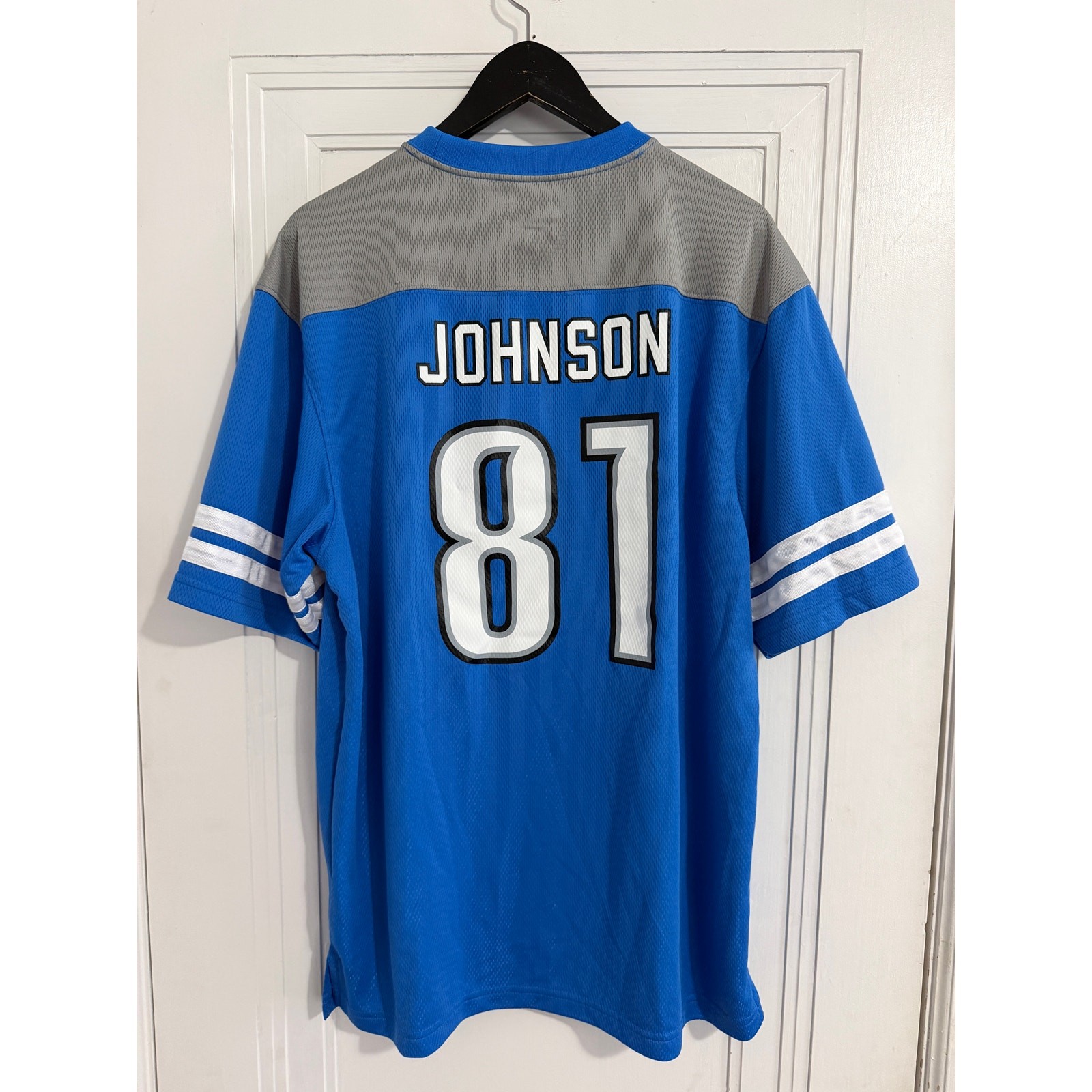 Calvin Johnston Detroit Lions NFL Jersey-Tee Size Large gallery