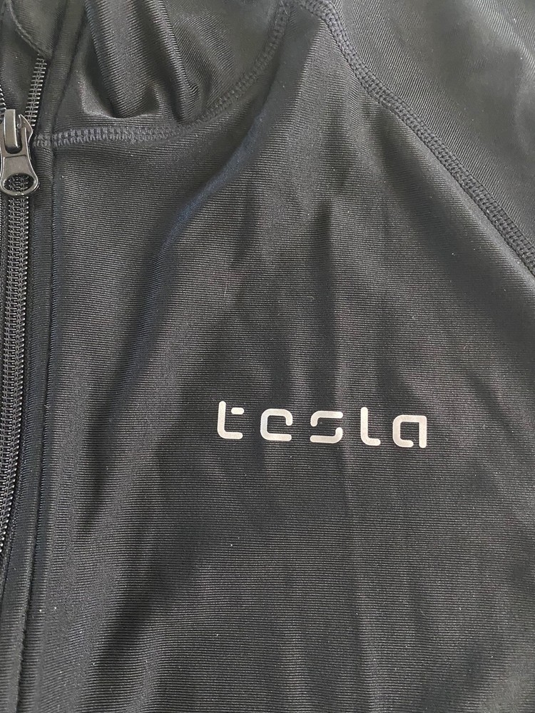 Tesla Light Weight Zippered Track Sweater XL Extra Large Slim