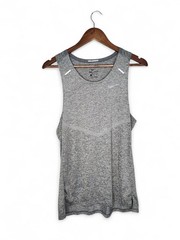 Nike Dri-FIT Rise 365 Tank Top in Smoke Grey/Heather/Reflective Silver Size S