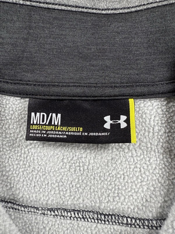 Under Armour ColdGear Men’s Medium Gray 1/4 Zip Pullover Fleece Lined Loose Fit gallery