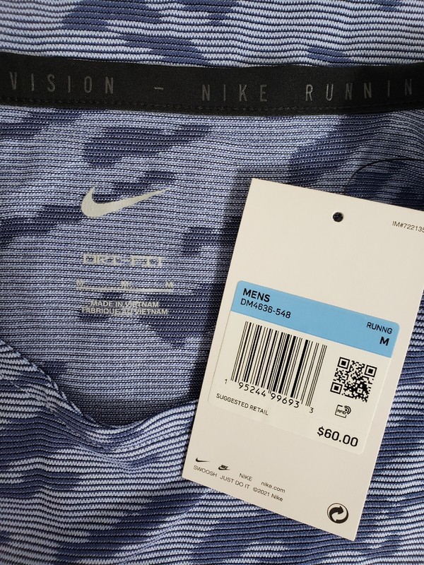 Nike Men's Dri-FIT Run Division Rise 365 Running Shirt DM4636-548 Light Marine M gallery