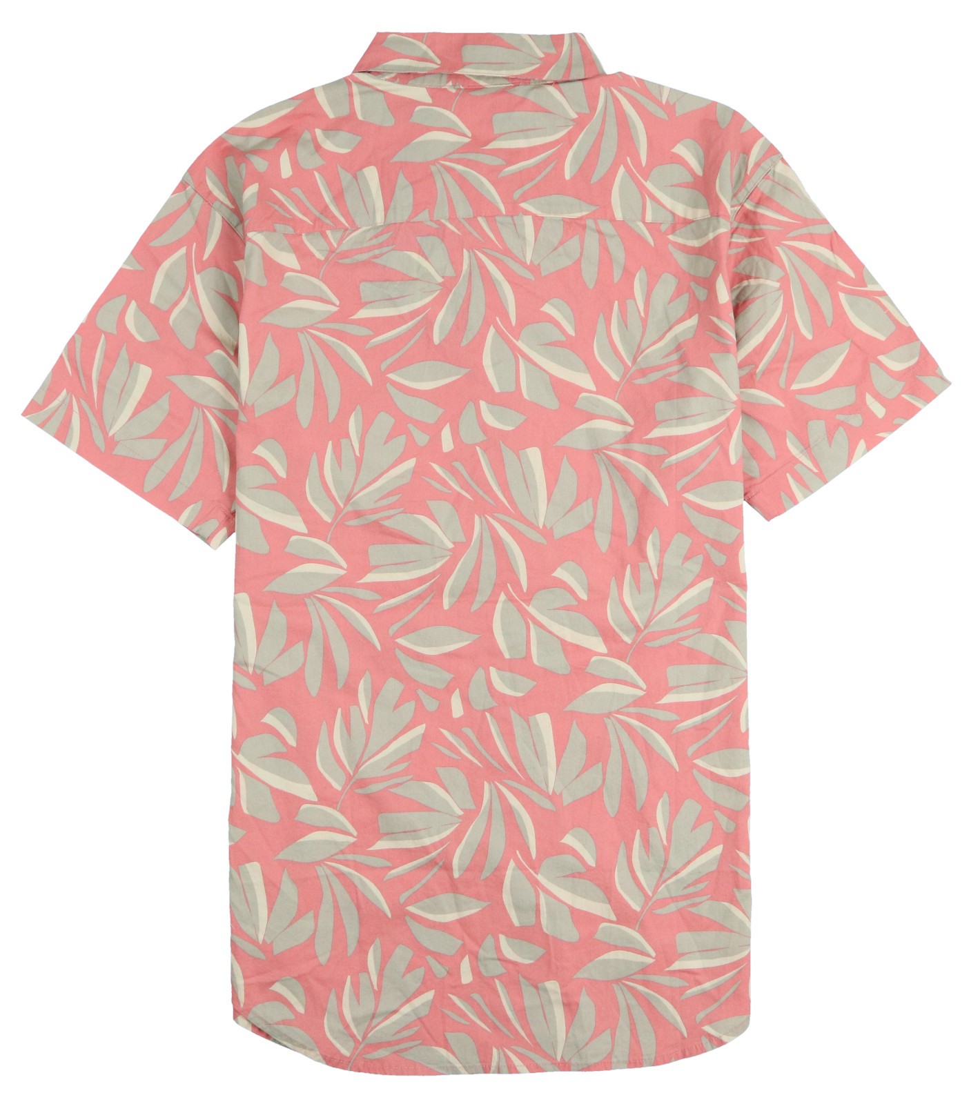 COLUMBIA Rapid Rivers Short Sleeve Shirt sz S Small Pink Beige Leaf Print gallery