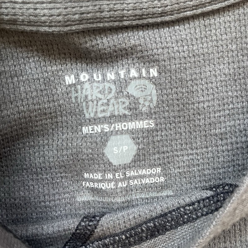 Mountain Hardware Mens Small Gray Waffle Knit Thermal Shirt Work Outdoor gallery
