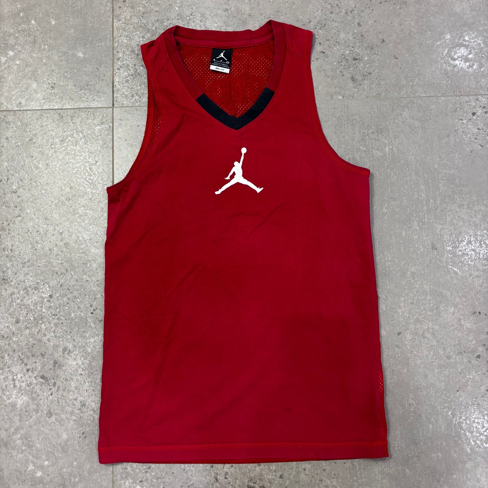 Nike Jordan Basketball Tank Men's S Red Dri-Fit Logo 23 Mesh gallery
