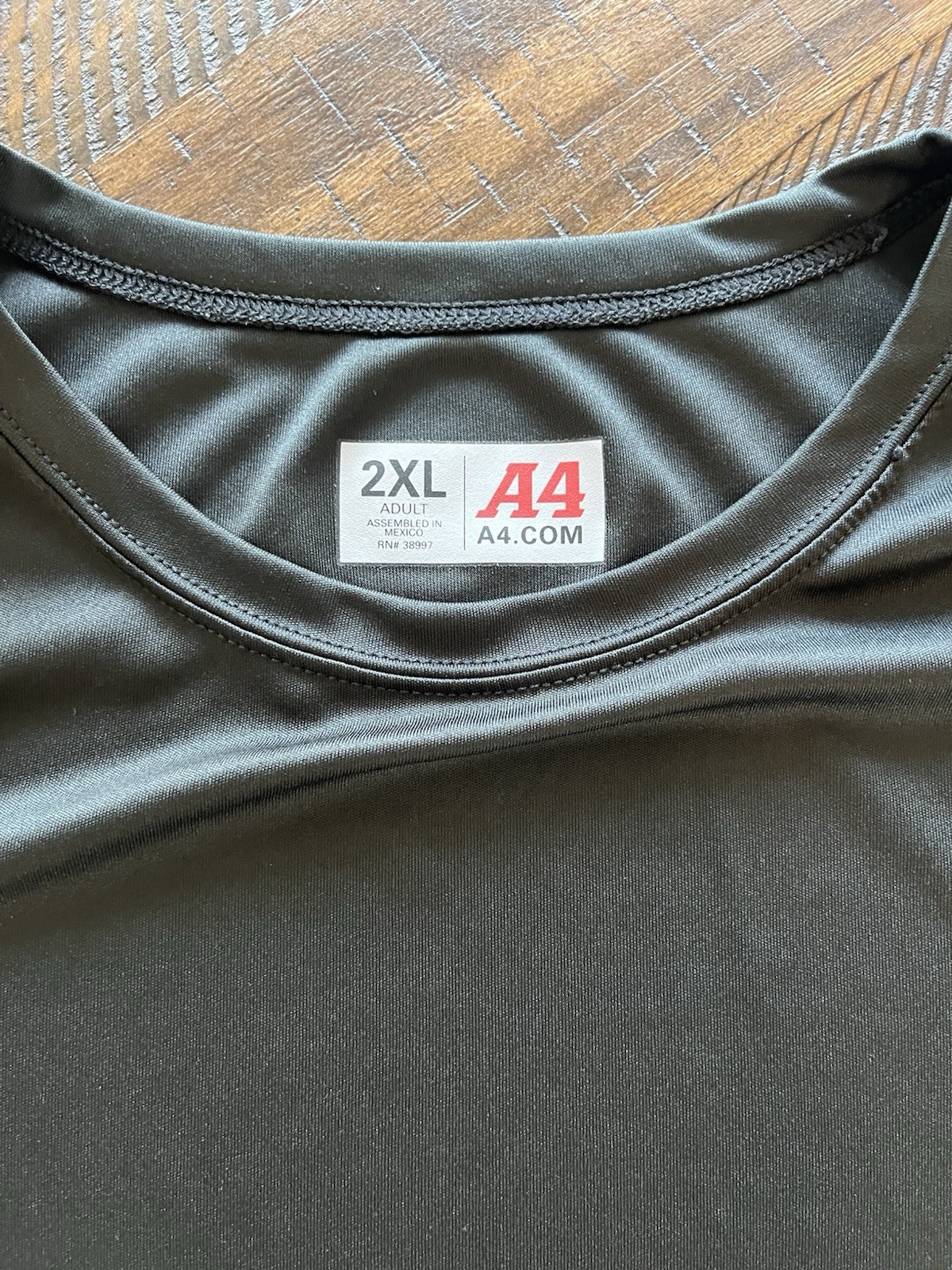 Men’s A4 Athletic DriFit Short Sleeve T-Shirt 2-Pack, Red And Black, Size 2XL gallery