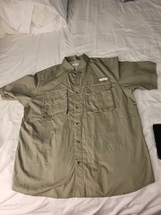 Green Khaki Gander Mountain Guide Series Shirt L BIN 2 EUC