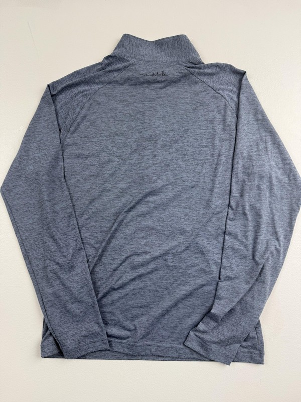 TravisMathew Pullover Mens Small Blue Quarter Zip Stripe Golf Performance Top gallery