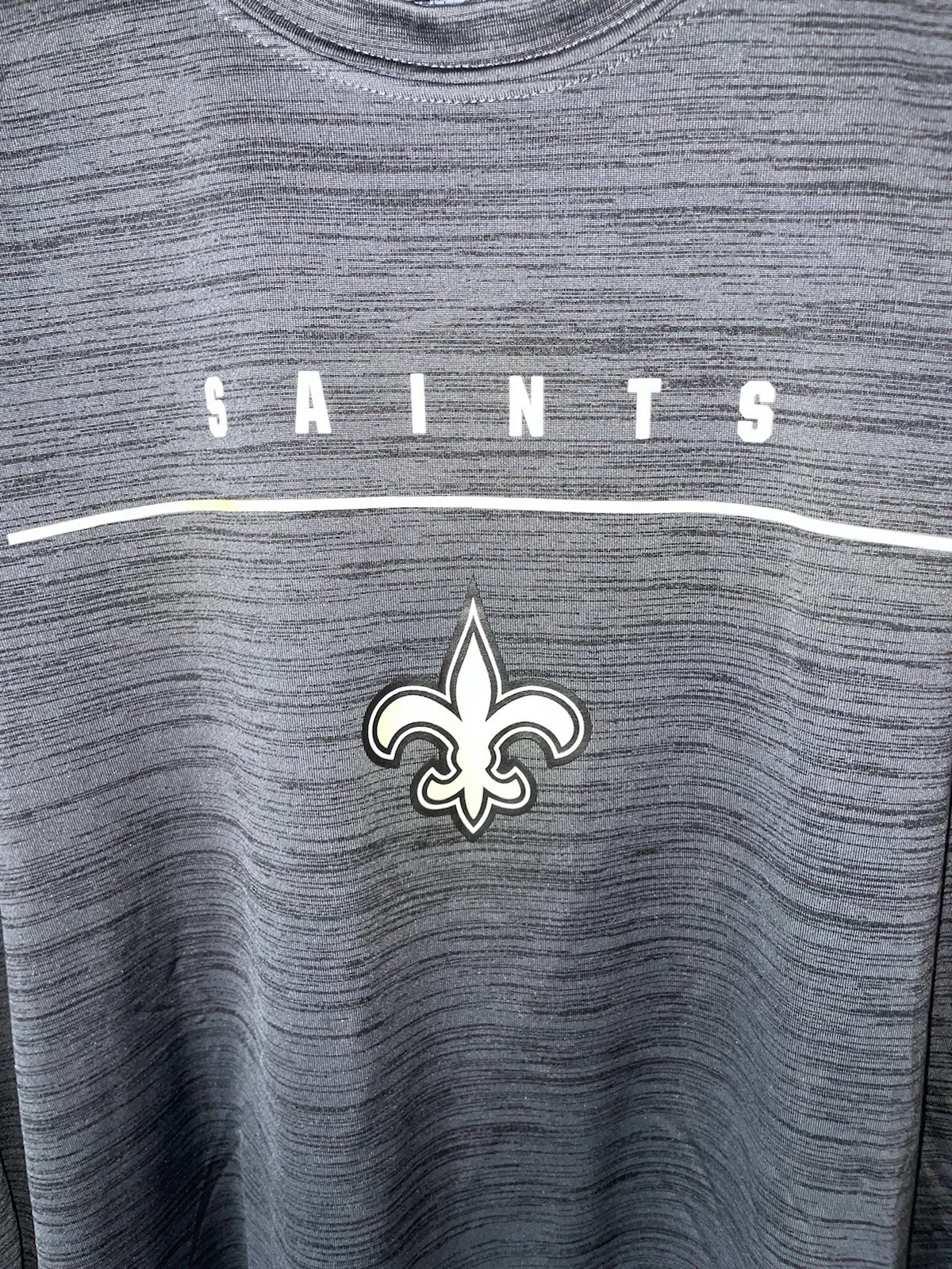 New Orleans Saints Shirt Mens Med Gray Nike NFL Dri-FIT Long Sleeve Athletic Top gallery