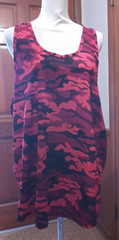 DRSKIN Mens XL Camo Dri-Fit Active Wear Stretchy Mesh Muscle Tank 30″ Long New