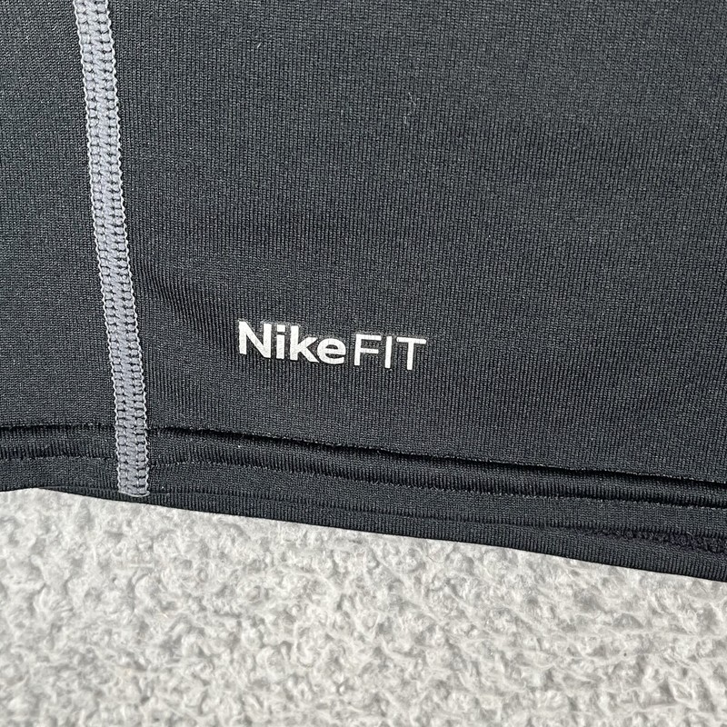 Nike Shirt Mens XXL Black Pro Combat Base Layer Mock Neck Compression Dri Fit gallery