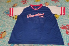 VTG Teamsters Union Local 728 Atlanta Film Baseball Jersey 2XL Blue White Red