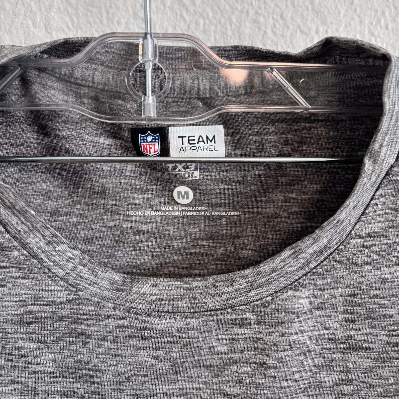 NFL Seattle Seahawks Shirt Mens M Gray Team Apparel Long Sleeve Moisture Wicking gallery