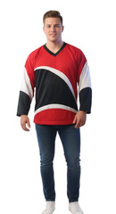 ​VKM Venus Vintage Hockey Jersey Adult Medium Red Black White Made In Canada