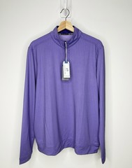 NWT Southern Tide Edgecrest Cruiser Quarter Zip Mens Medium Purple Golf Pullover