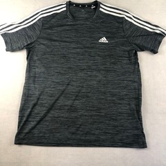 Adidas Prime Green Aeroready Shirt Mens Medium Gray Short Sleeve Crewneck