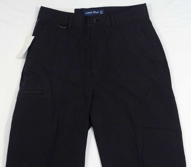 Polo Golf Ralph Lauren Black Flat Front Pants Mens NWT gallery