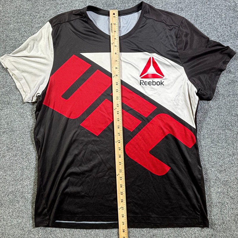 Reebok UFC Jersey Men's 2XL Black Polyester Colorblock Walkout Martial Arts gallery