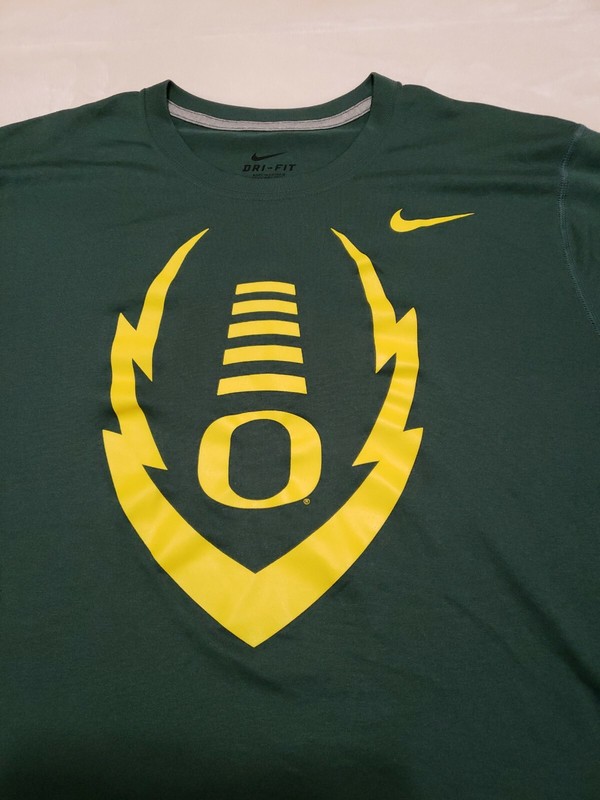 Nike Oregon Ducks Athletic Training Shirt Mens Green Dri-Fit Short Sleeve large gallery
