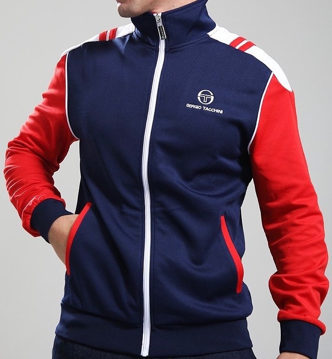 Sergio Tacchini Drive Red/Blue - Tennis Track Top w Matching Drive Polo Shirt gallery
