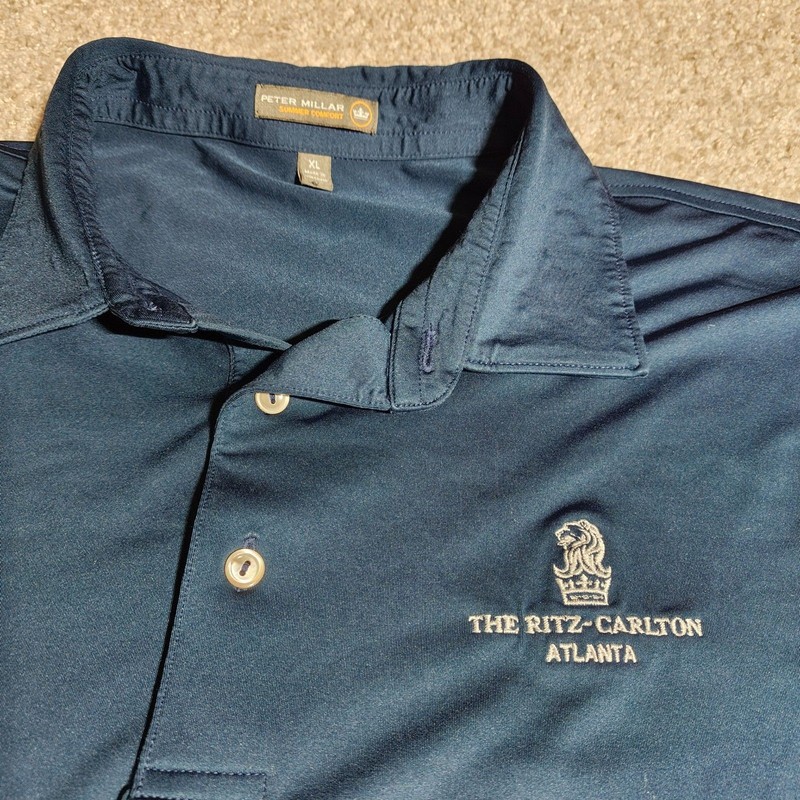 peter millar ritz-carlton atlanta golf polo shirt mens xl gallery