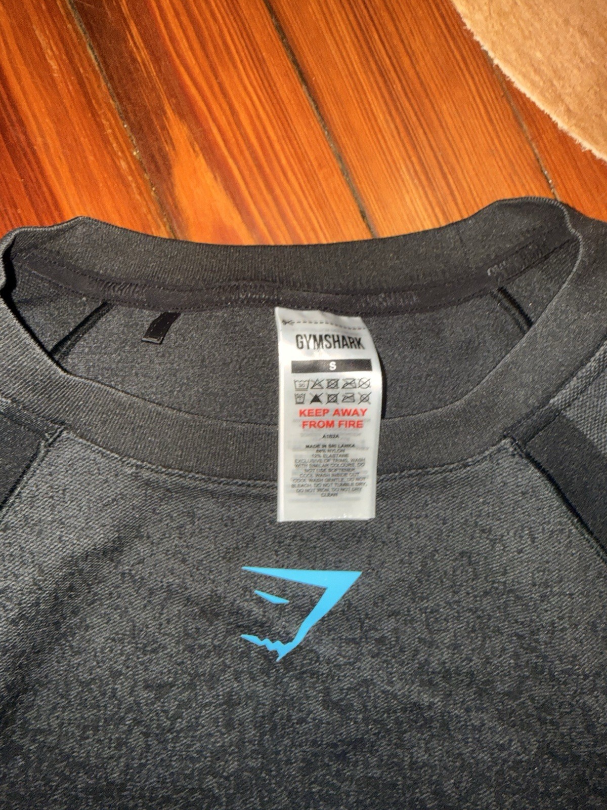 Gymshark Black Shadow Seamless Compression Tee Shirt Size Small gallery