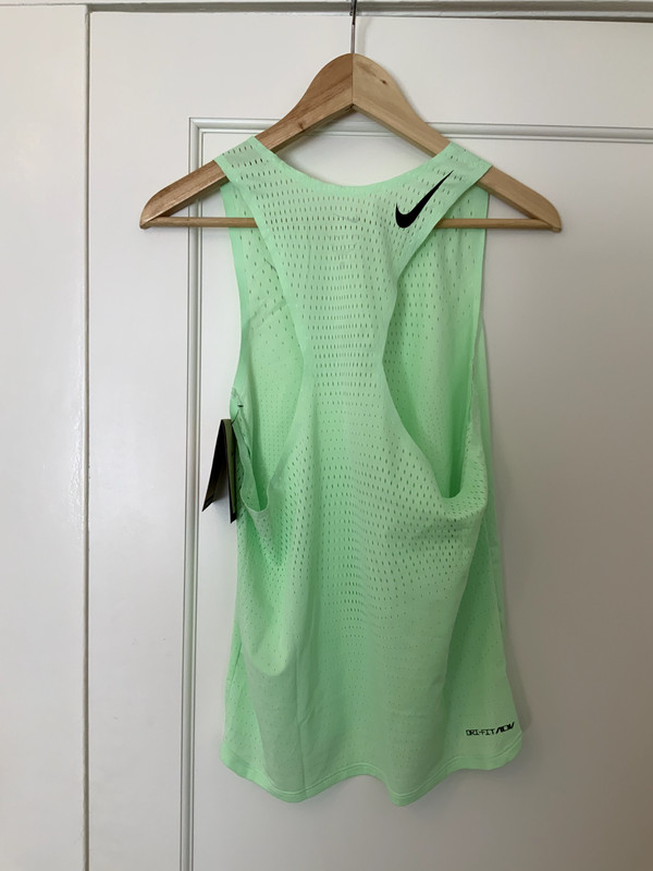 Nike AeroSwift Dri-FIT ADV Running Singlet Track Tank Vapor Green Men's Size S gallery