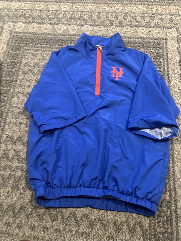 NY Mets Men’s Large Coaches Pullover 1/4 Zip Short Sleeve gallery