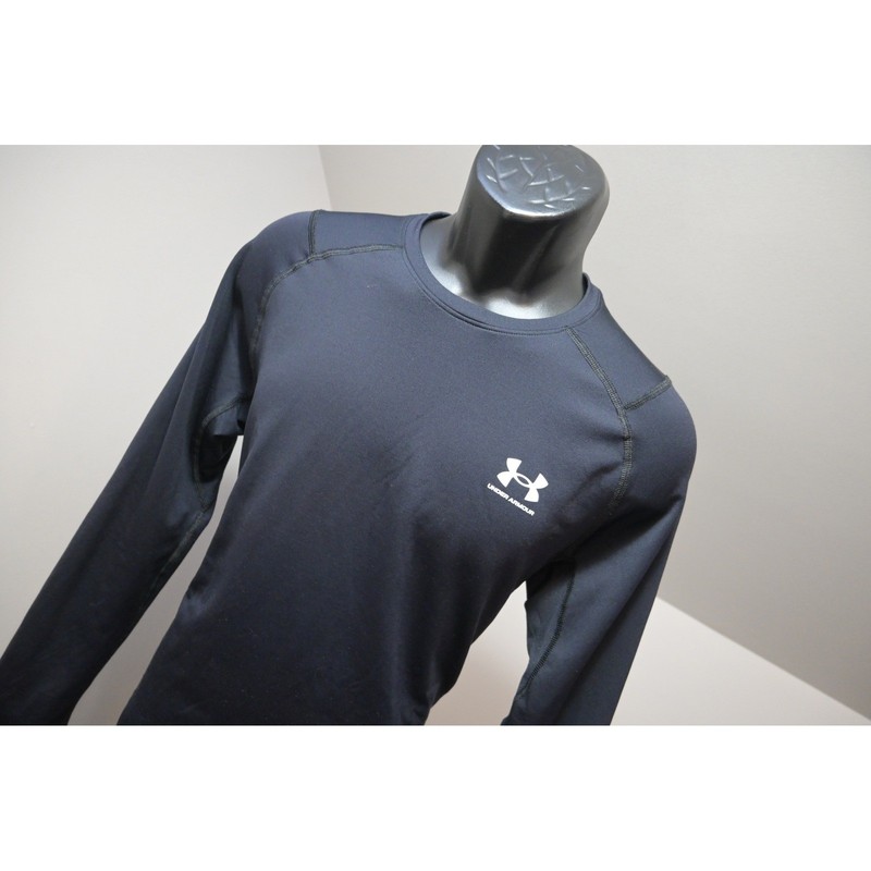 Under Armour ColdGear Shirt Mens Large Black Fitted Long Sleeve Athletic EUC gallery