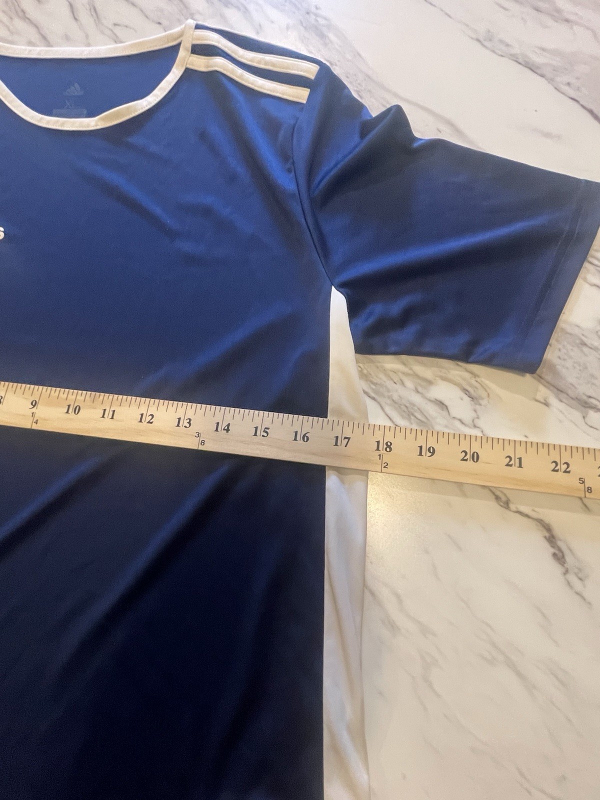 ADIDAS Climalite Short Sleeve Blue /White. Size XL gallery