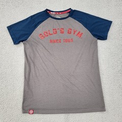 Gold’s Gym Shirt Mens Medium Gray Performance 1965 Graphic