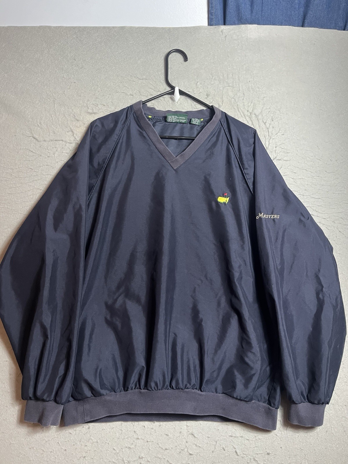 Masters Collection Pullover Windbreaker Mens L Blue Augusta National Golf Logo gallery