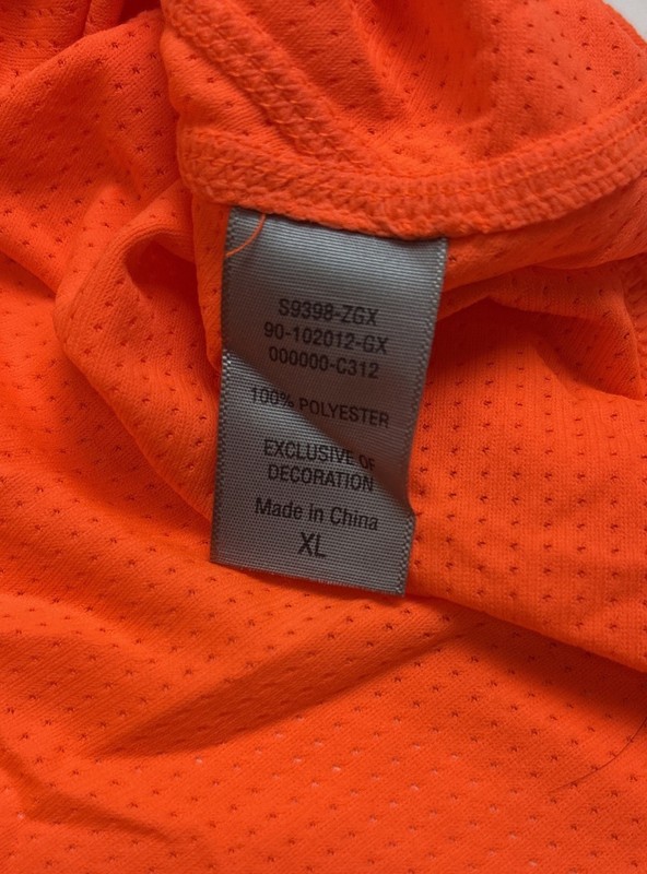 Champion Men’s Running Duo Dry Max Orange Reflective Long Sleeve Shirt Size XL gallery
