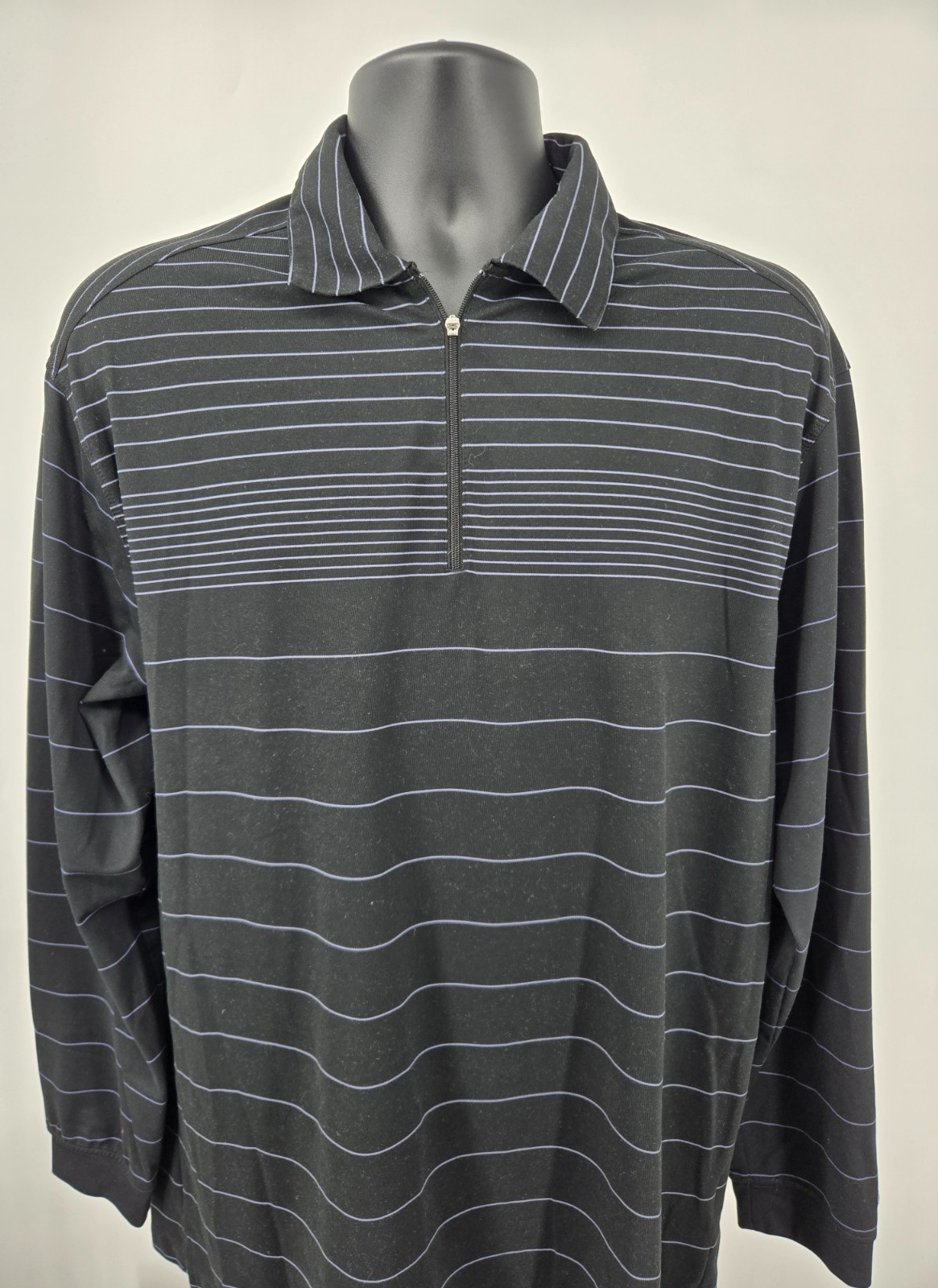 Nike Pullover Shirt Large Black 1/4 Zip Warm Up Running Golf Long Sleeve Men gallery