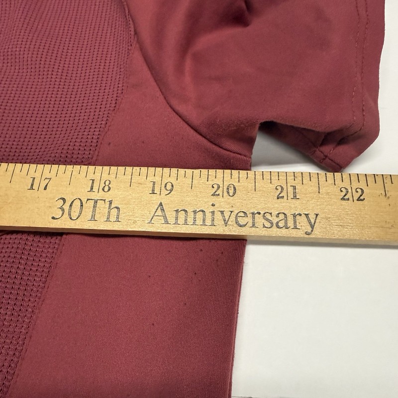 SQUAT WOLF Workout Shirt Mens Large Maroon Tee Moisture Wicking Gym Training gallery