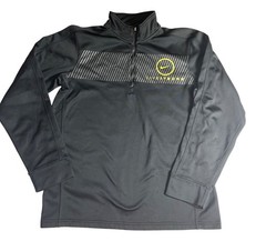 Nike Livestrong mens 1/4 Zip Black Pullover Medium Long Sleeve cycling
