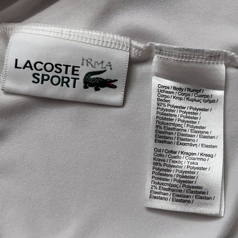 Lacoste Tennis Polo Shirt Mens 3XL Novak Djokovic Wimbledon Collection White gallery