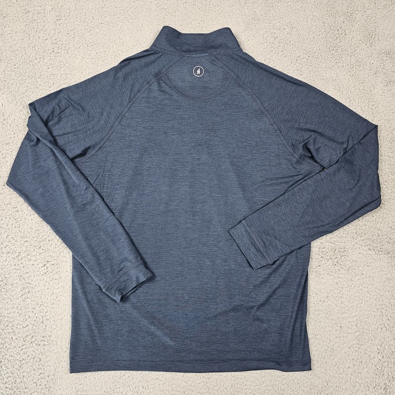 Johnnie O Freeborne Performance 1/4 Zip Pullover Mens Large Blue Golf Stretch gallery
