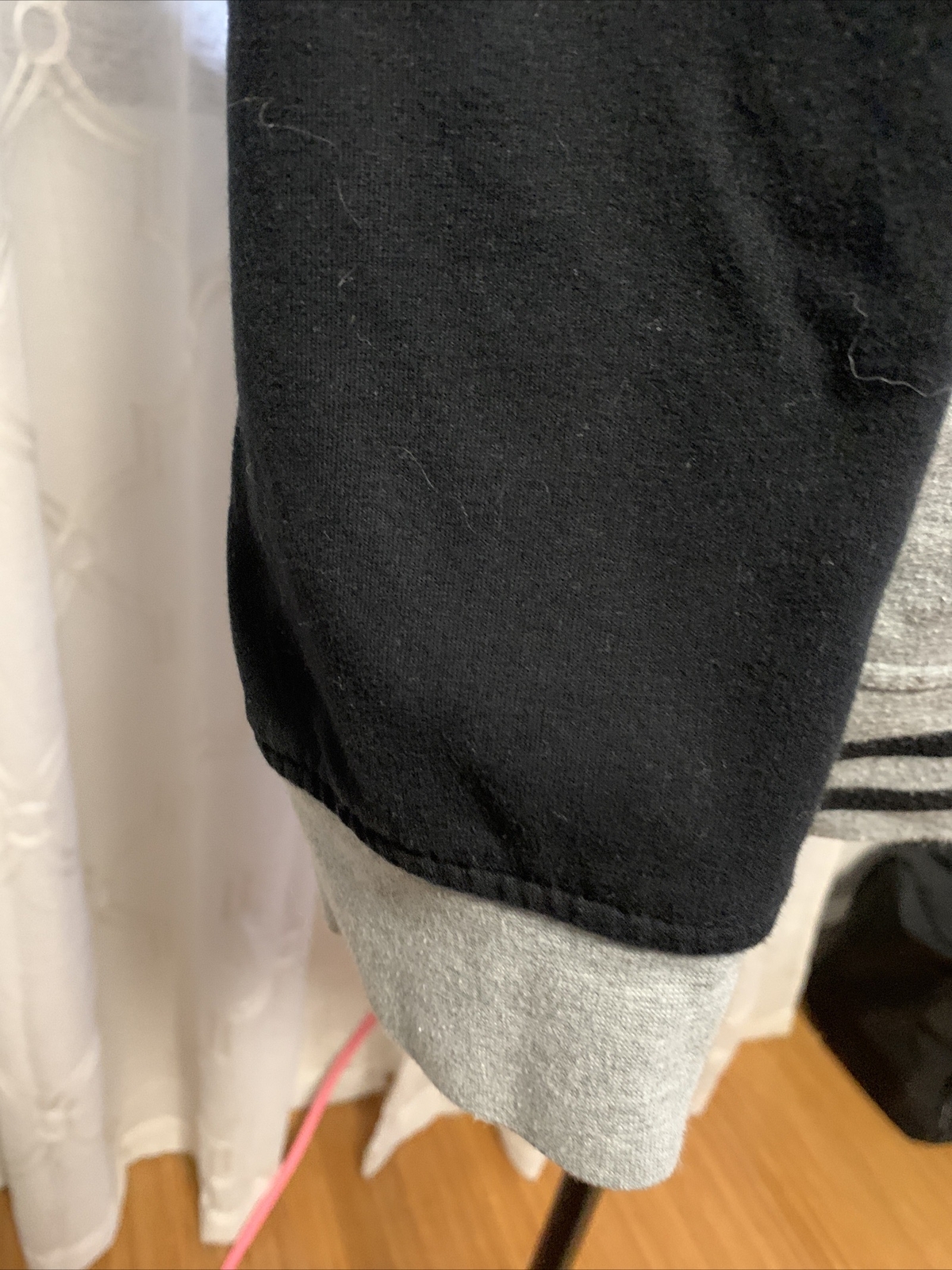Club Room men's gray and black casual shirt- L gallery