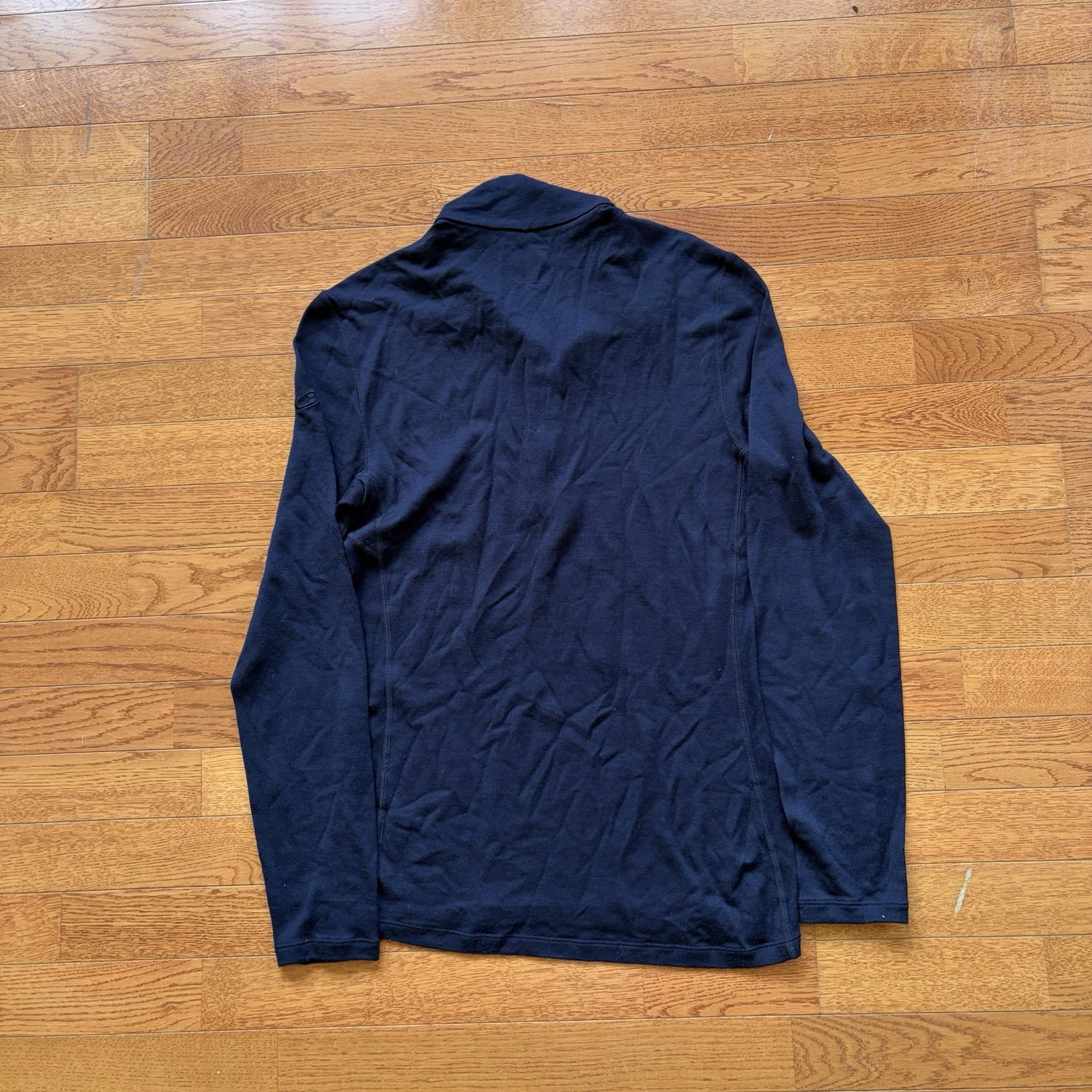 Icebreaker Merino Wool 260 Long Sleeve Quarter Zip Navy Size S gallery