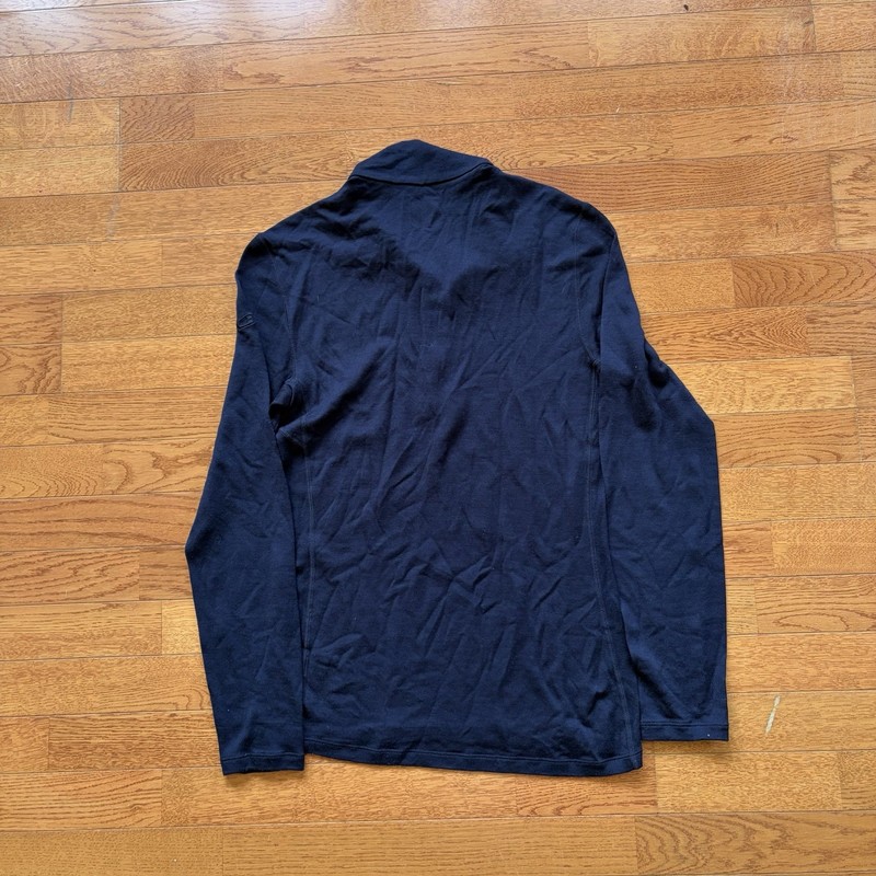 Icebreaker Merino Wool 260 Long Sleeve Quarter Zip Navy Size S gallery