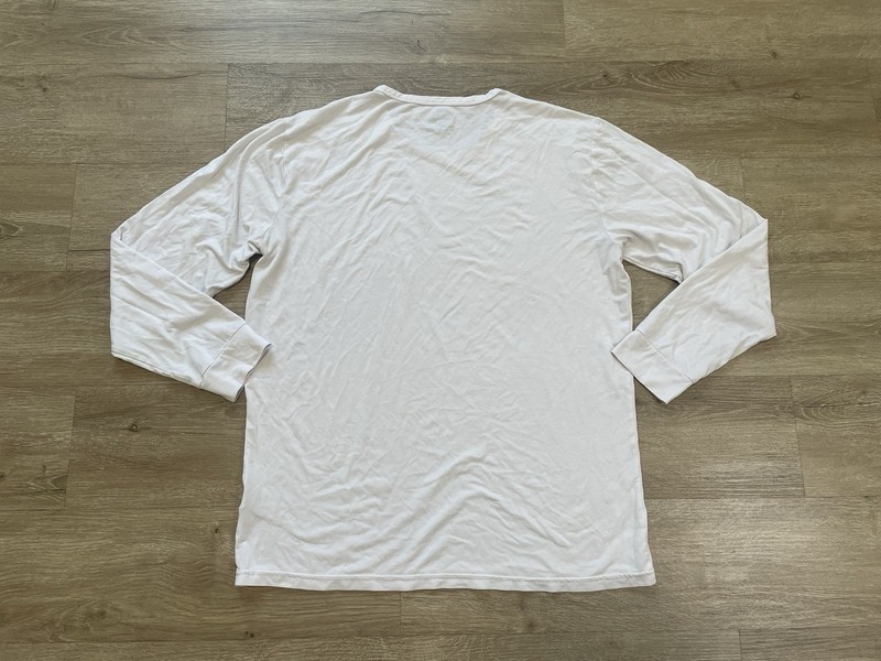 32 Degrees Heat Men's Sz L White Long Sleeve Crew Neck Activewear T-Shirt Layer gallery